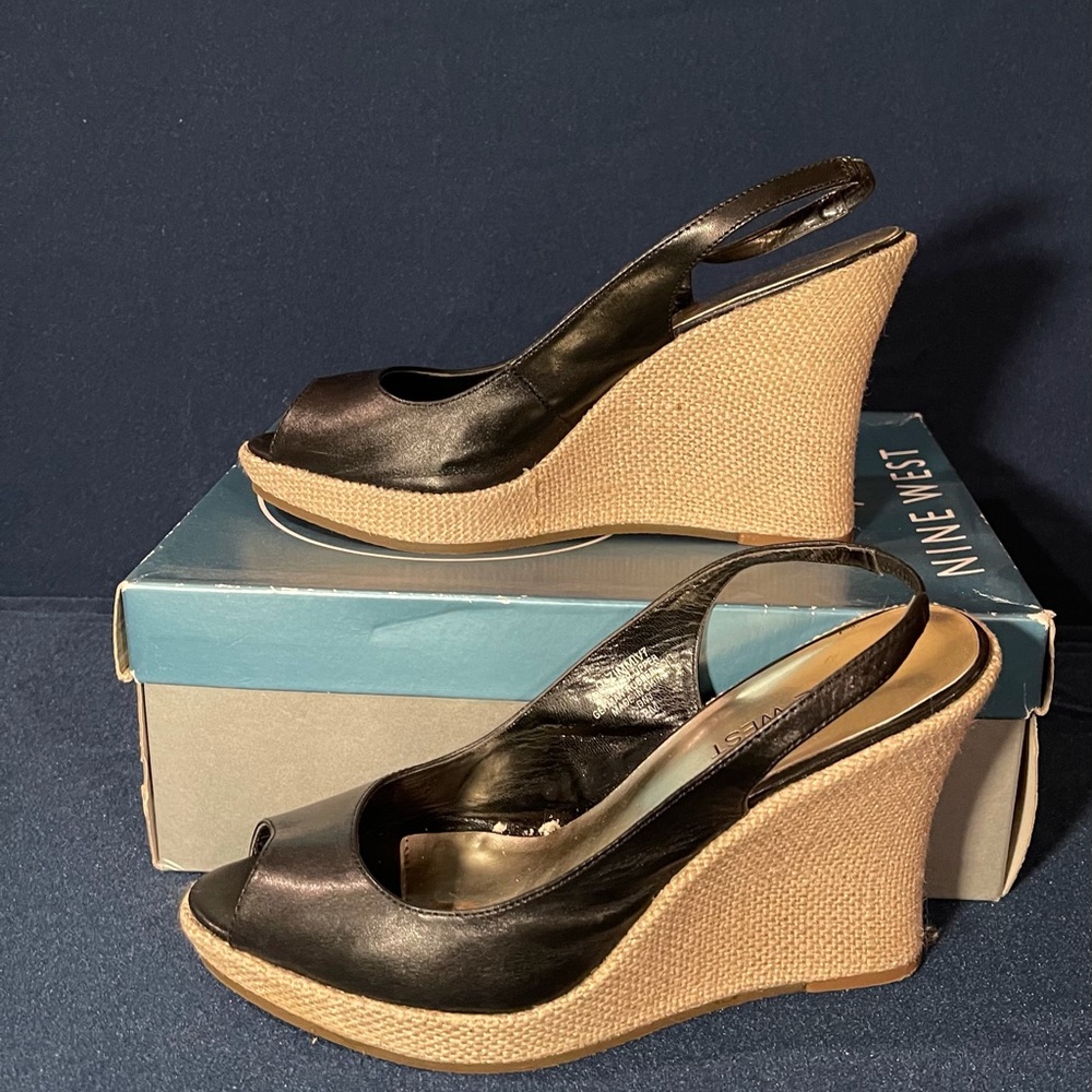 NINE WEST Zimmy Platform Wedges
